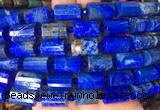 TBBS102 15 inches 10*14mm faceted tube lapis lazuli gemstone beads