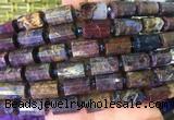 TBBS105 15 inches 10*14mm faceted tube pietersite gemstone beads