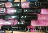 TBBS127 15 inches 13*40mm tube agate gemstone beads wholesale TBBS127 15 inches 13*40mm tube agate gemstone beads wholesale