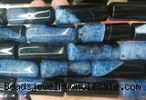 TBBS129 15 inches 13*40mm tube agate gemstone beads wholesale TBBS129 15 inches 13*40mm tube agate gemstone beads wholesale