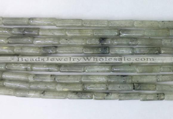 TBBS20 15 inches 4*13mm tube labradorite gemstone beads