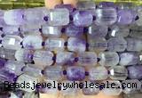 TBBS44 15 inches 12*16mm faceted tube amethyst beads wholesale