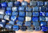 TBBS51 15 inches 12*16mm faceted tube lapis lazuli beads wholesale