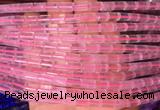 TBBS62 15 inches 5*7mm tube rose quartz gemstone beads wholesale