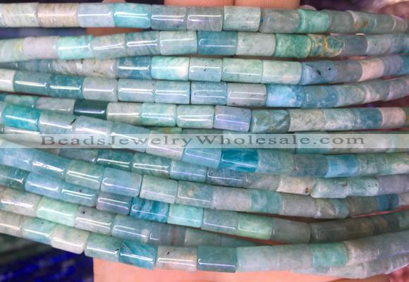 TBBS69 15 inches 5*7mm tube amazonite gemstone beads wholesale