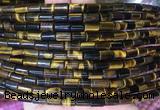 TBBS70 15 inches 5*7mm tube yellow tiger eye gemstone beads wholesale