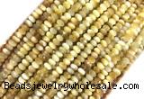 TEBS01 15 inches 2*4mm faceted rondelle golden tiger eye beads