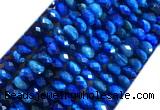 TEBS27 15 inches 5*8mm faceted rondelle blue tiger eye beads