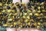 TEBS51 15 inches 6*8mm faceted rice yellow tiger eye beads wholesale TEBS51 15 inches 6*8mm faceted rice yellow tiger eye beads wholesale