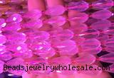 TRBS04 15 inches 8*16mm faceted teardrop rose quartz gemstone beads