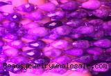 TRBS10 15 inches 8*16mm faceted teardrop lepidolite gemstone beads