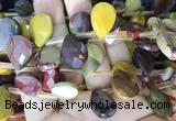 TRBS103 Top drilled 13*18mm faceted flat teardrop mookaite beads wholesale TRBS103 Top drilled 13*18mm faceted flat teardrop mookaite beads wholesale