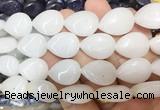 TRBS110 15 inches 13*18mm flat teardrop White jade beads wholesale TRBS110 15 inches 13*18mm flat teardrop White jade beads wholesale
