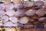 TRBS118 15 inches 13*18mm flat teardrop Lepidolite beads wholesale TRBS118 15 inches 13*18mm flat teardrop Lepidolite beads wholesale