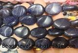 TRBS122 15 inches 13*18mm flat teardrop twist Blue goldstone beads wholesale TRBS122 15 inches 13*18mm flat teardrop twist Blue goldstone beads wholesale