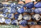 TRBS123 15 inches 13*18mm flat teardrop Sodalite beads wholesale TRBS123 15 inches 13*18mm flat teardrop Sodalite beads wholesale