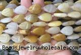 TRBS21 15 inches 13*18mm flat teardrop yellow aventurine gemstone beads