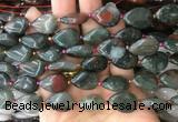 TRBS25 15 inches 13*18mm flat teardrop blood jasper gemstone beads