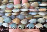 TRBS27 15 inches 13*18mm flat teardrop colorful amazonite gemstone beads