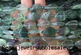 TRBS31 15 inches 13*18mm flat teardrop fluorite gemstone beads wholesale