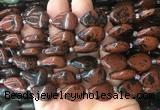 TRBS45 15 inches 13*18mm flat teardrop mahogany obsidian gemstone beads