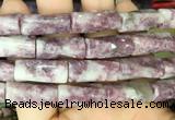 TWBS03 15 inches 9*20mm twist column lepidolite gemstone beads