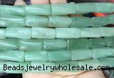 TWBS06 15 inches 9*20mm twist column green aventurine gemstone beads