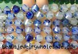 TWBS102 15 inches 10mm faceted twist agate beads wholesale TWBS102 15 inches 10mm faceted twist agate beads wholesale