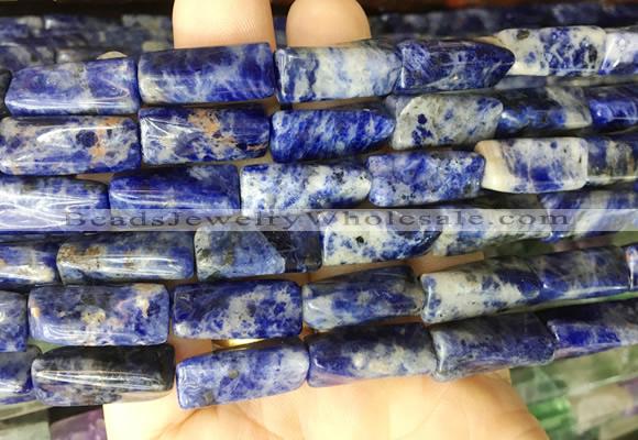 TWBS17 15 inches 9*20mm twist column sodalite gemstone beads