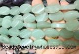 TWBS27 15 inches 13*18mm twist oval green aventurine beads wholesale