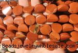 TWBS56 15 inches 16mm twist coin red jasper beads wholesale