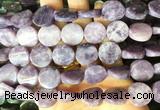 TWBS64 15 inches 16mm twist coin lepidolite beads wholesale