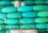 WBBS05 15 inches 16*40mm rice yellow green howlite turquoise beads wholesale WBBS05 15 inches 16*40mm rice yellow green howlite turquoise beads wholesale