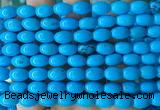 WBBS08 15 inches 8*12mm rice howlite turquoise gemstone beads wholesale WBBS08 15 inches 8*12mm rice howlite turquoise gemstone beads wholesale