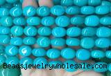 WBBS24 15 inches 11*14mm oval howlite turquoise gemstone beads wholesale WBBS24 15 inches 11*14mm oval howlite turquoise gemstone beads wholesale
