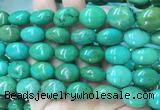WBBS33 15 inches 16*18mm oval howlite turquoise gemstone beads wholesale WBBS33 15 inches 16*18mm oval howlite turquoise gemstone beads wholesale