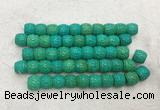 WBBS42 12*13mm carved drum loose howlite turquoise gemstone beads wholesale WBBS42 12*13mm carved drum loose howlite turquoise gemstone beads wholesale
