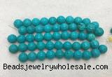 WBBS47 14mm carved round loose howlite turquoise gemstone beads wholesale WBBS47 14mm carved round loose howlite turquoise gemstone beads wholesale