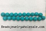 WBBS56 20mm carved round loose howlite turquoise gemstone beads wholesale WBBS56 20mm carved round loose howlite turquoise gemstone beads wholesale
