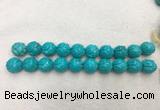 WBBS57 20mm carved round loose howlite turquoise gemstone beads wholesale WBBS57 20mm carved round loose howlite turquoise gemstone beads wholesale
