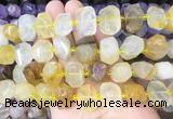 YCBS01 15 inches 12*16mm - 13*18mm faceted nuggets yellow quartz beads YCBS01 15 inches 12*16mm - 13*18mm faceted nuggets yellow quartz beads